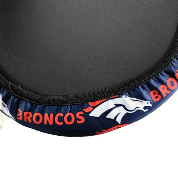 Denver Broncos Steering Wheel Cover Fits 14" to 15" New NFL Football Sports Fan - Picture 2 of 3